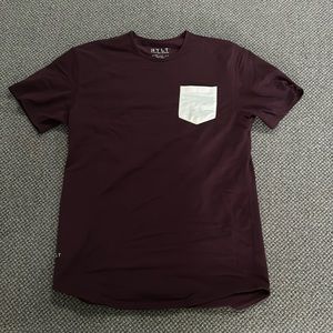 Bylt premium basics drop cut size large maroon color